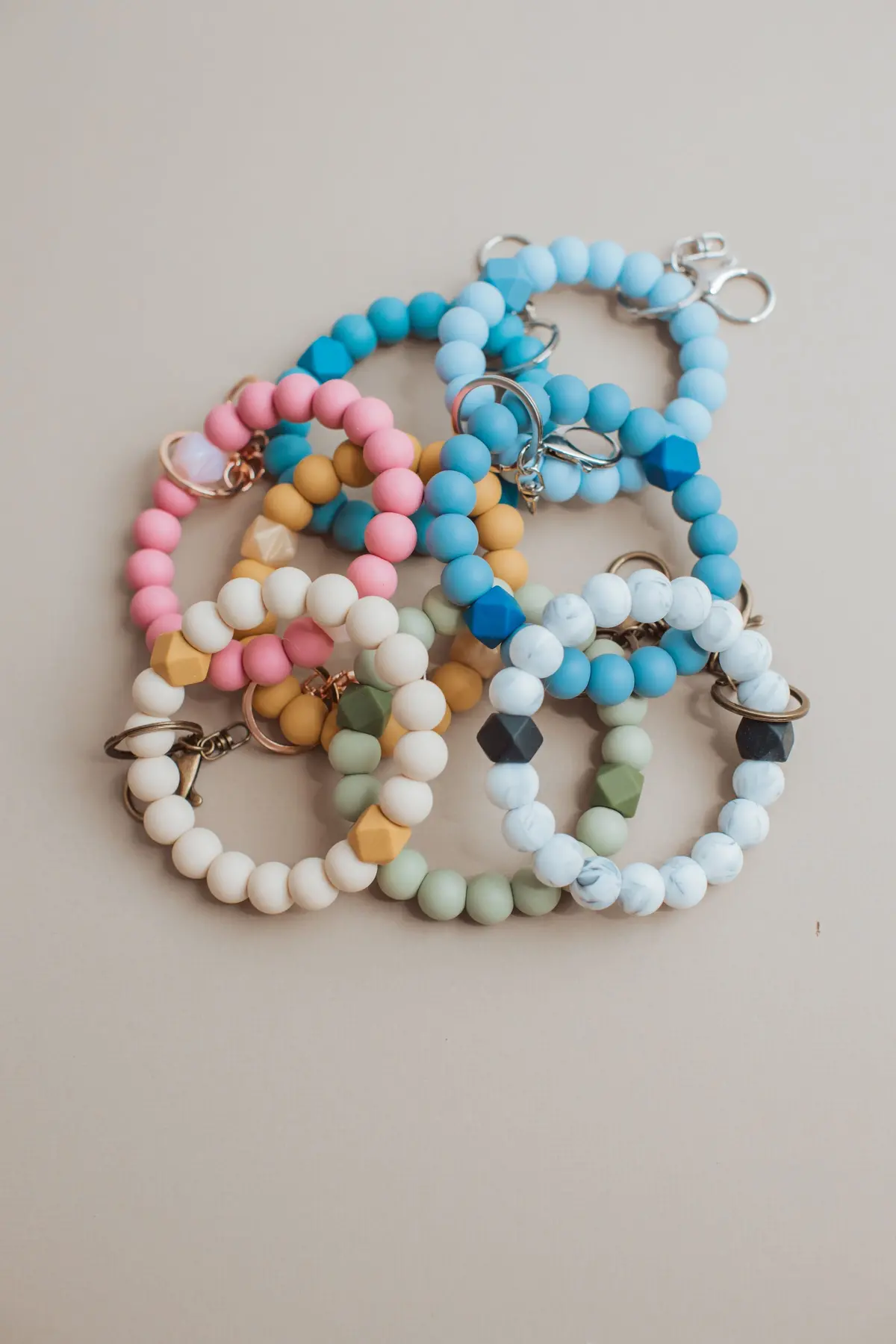 Three Hearts Sophia Key Bangle Bracelet - Chewable Jewelry 1
