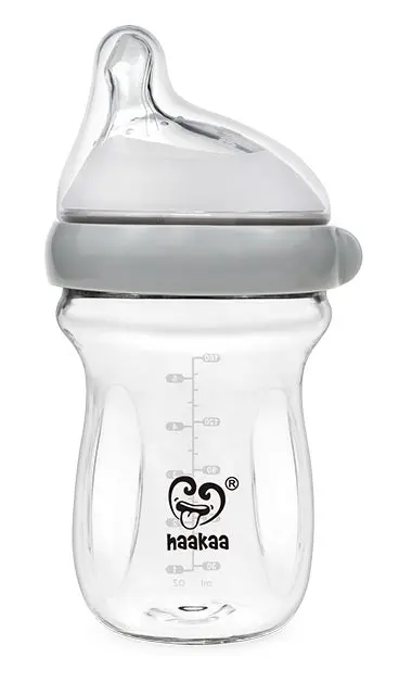 Haakaa Generation 3 Glass Baby Bottle 6 Oz/160 Ml, 1 Pk 1