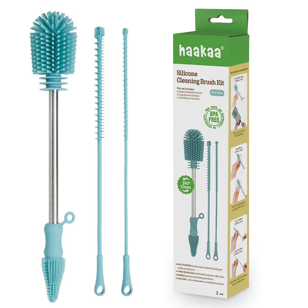 Haakaa Silicone Cleaning Brush Kit 4