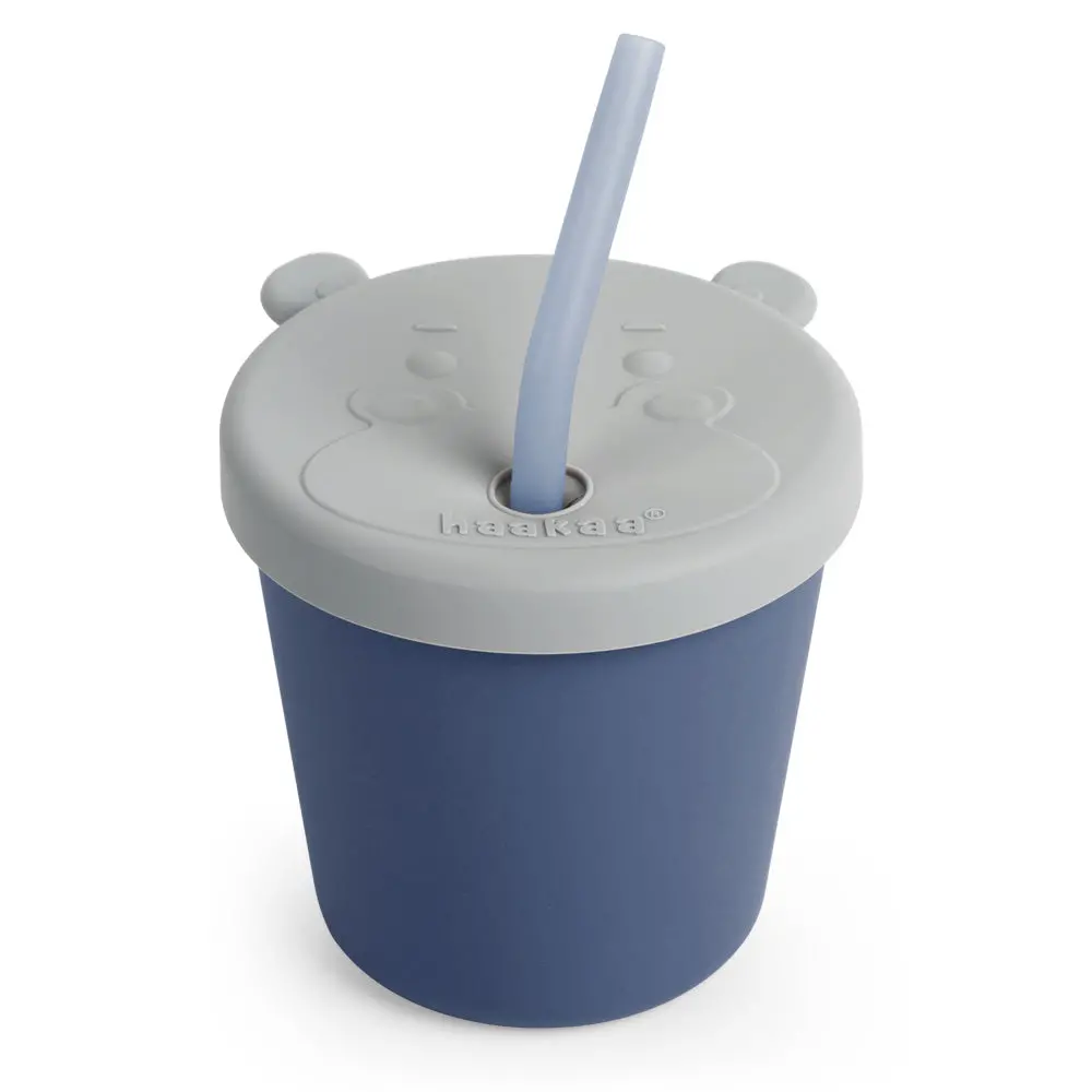 Haakaa Jolly Hippo Silicone Sippy Cup 1 Pk 2