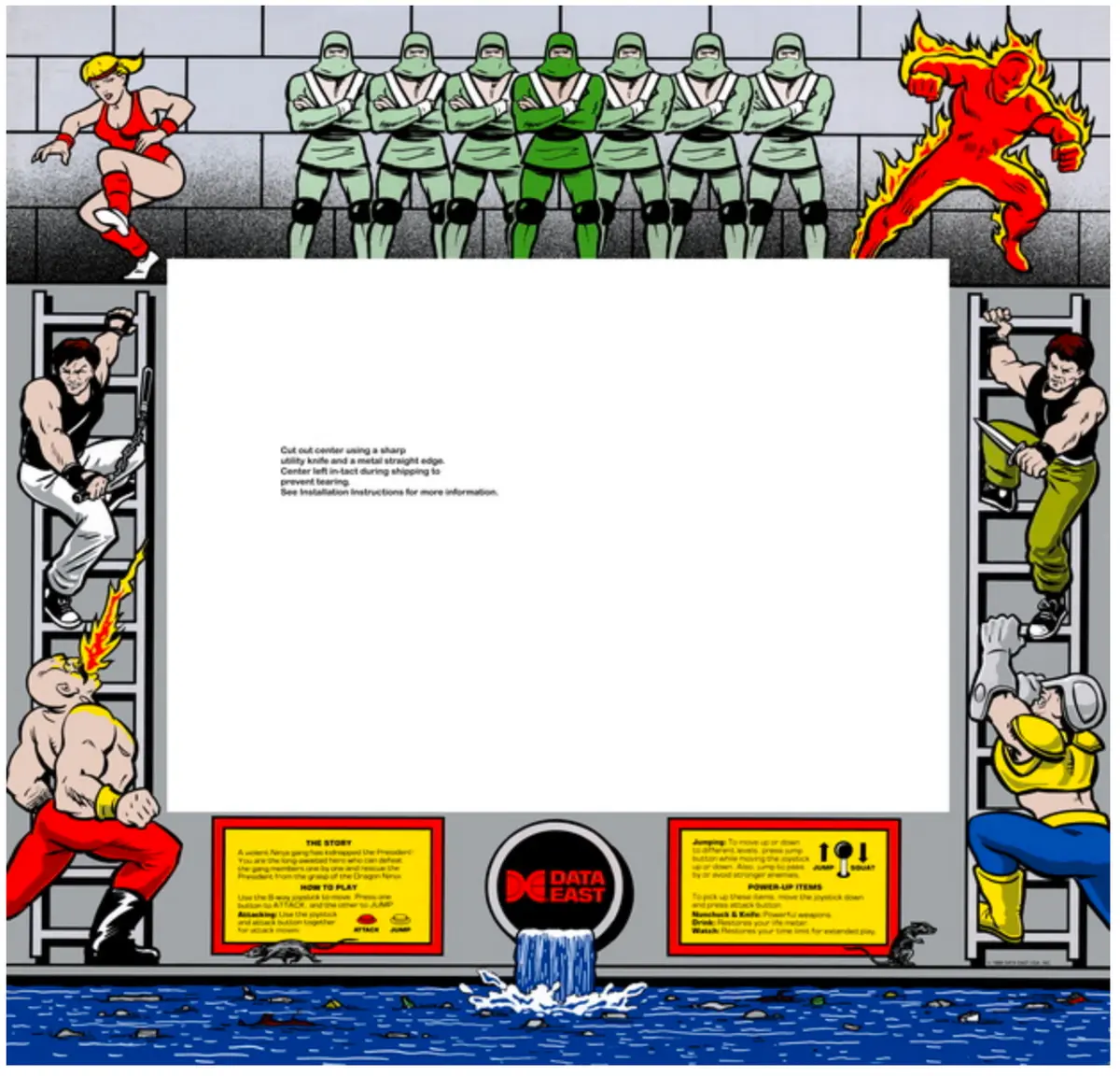 Bad Dudes Vs Dragon Ninja - Arcade Bezel 2