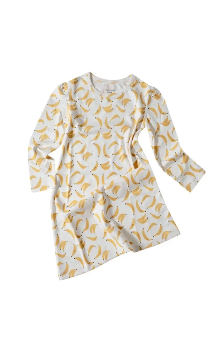 Dodo Banana Banana Print Organic Pima Cotton Dodo Dress 3