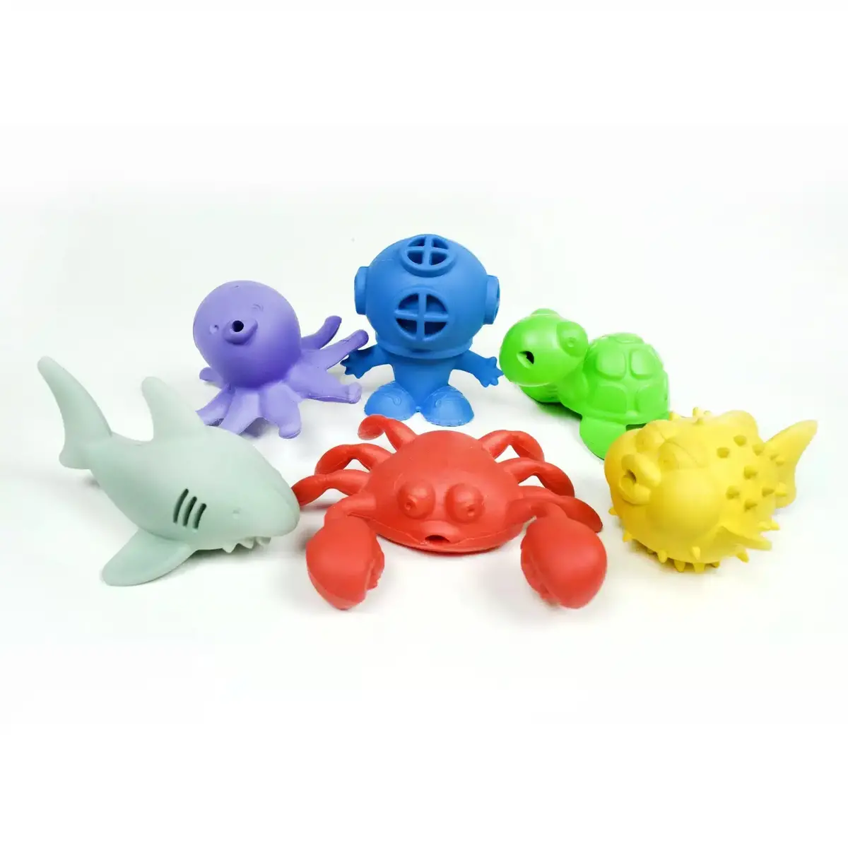 Begin Again Bathtub Pals - Natural Rubber Bath Toys 1