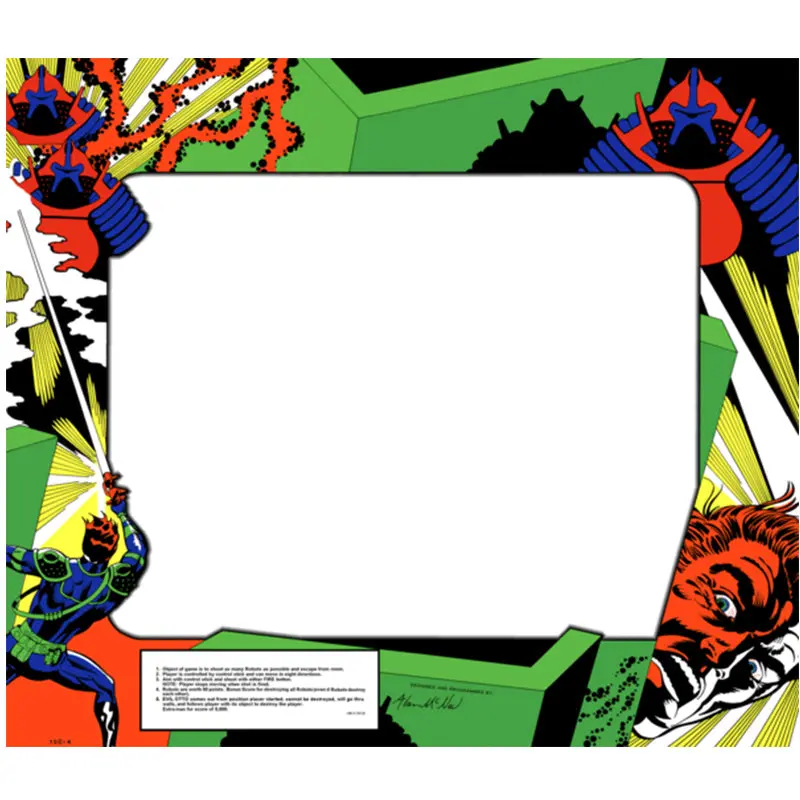 Berzerk Arcade Bezel 1