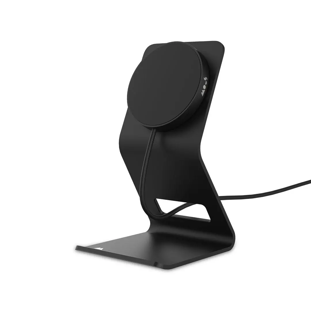 Matte Black Wireless Charger And Stand 1