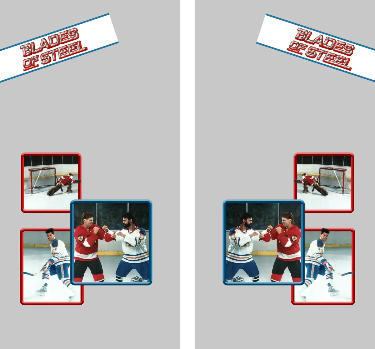 Blades Of Steel Full Wrap Side Art (For Konami Cabinet) 1