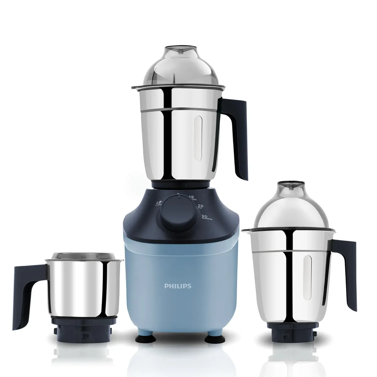 Philips 800 Watt Powerful Motor Mixer Grinder With Microgrind Technology In Blue Colour - Hl7773/01 1