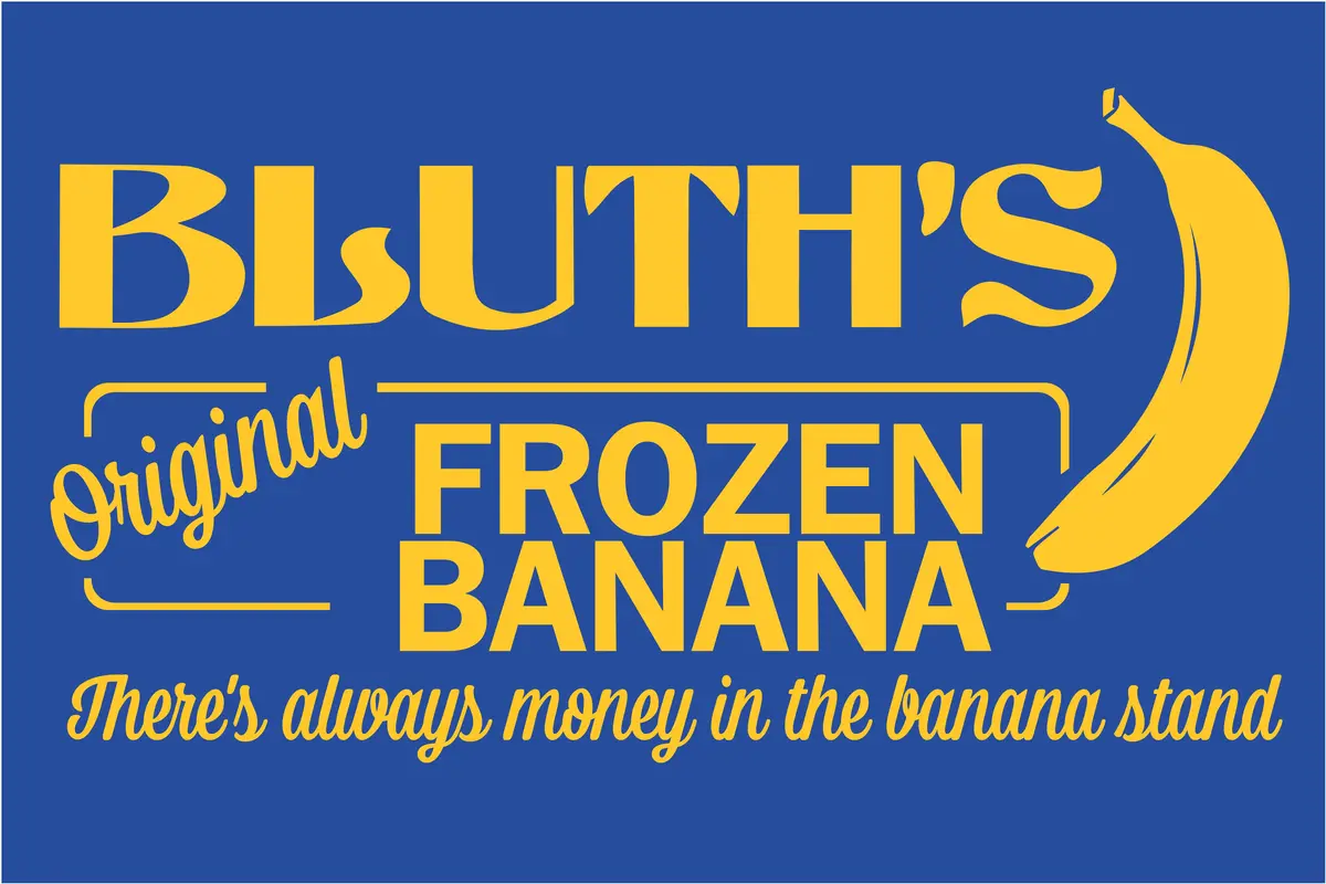 Bluth's Banana Stand Arrested Development Sign 1