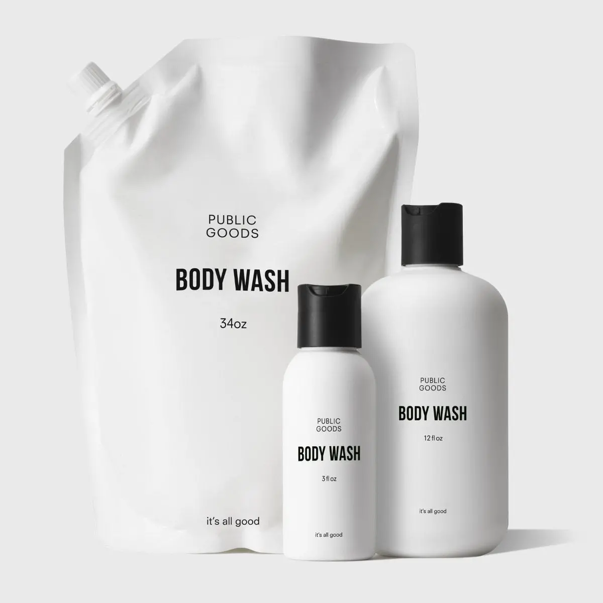 Public Goods Body Wash Travel & Home Set 1