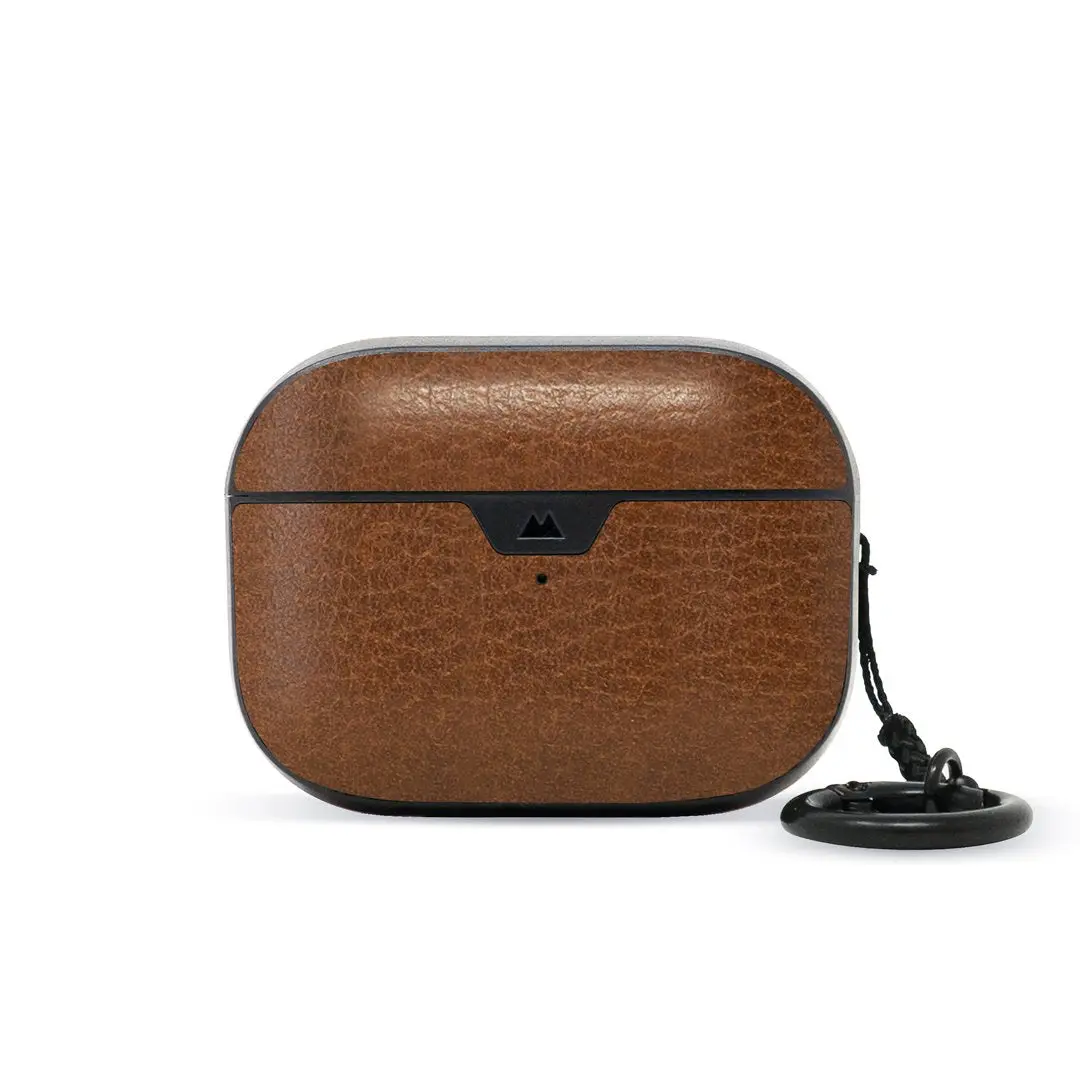 Brown Leather Airpods Pro Case 2