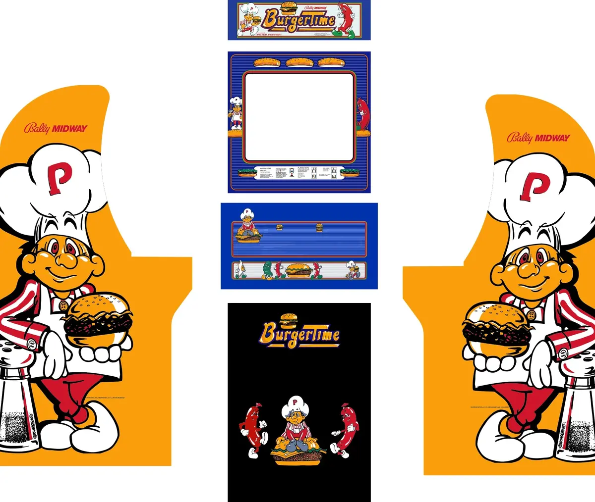 Arcade1up - Burgertime Art 1