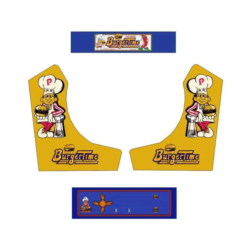 Burgertime Bartop Decal Kit 1