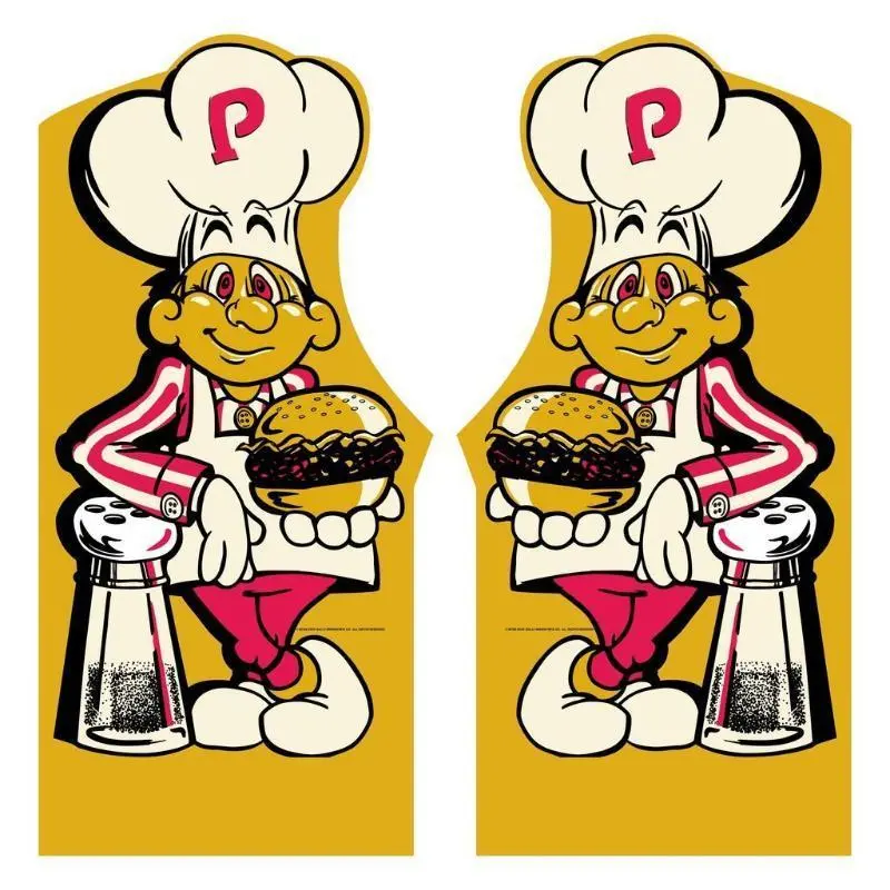 Burgertime Stencil Set W/Kickplate 1