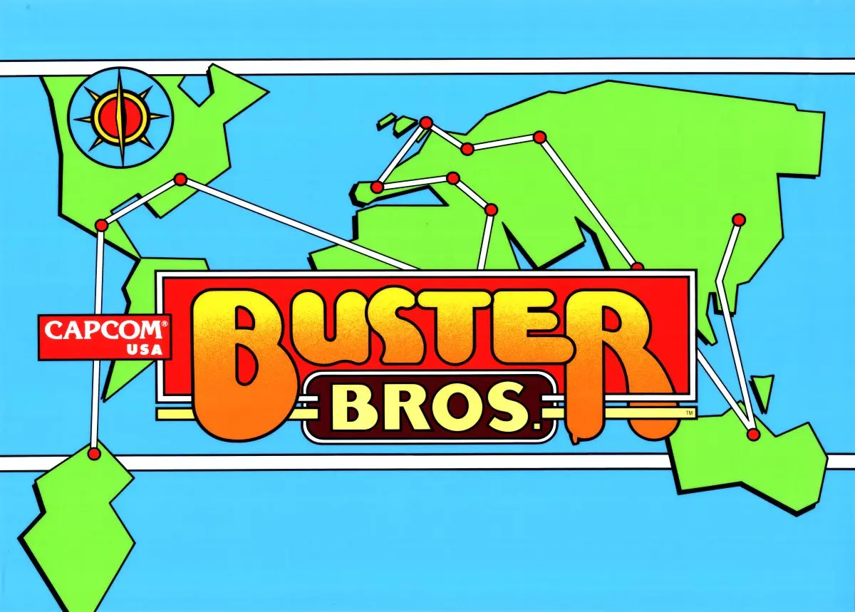 Buster Bros/Super Buster Bros  - Control Panel Overlay 1