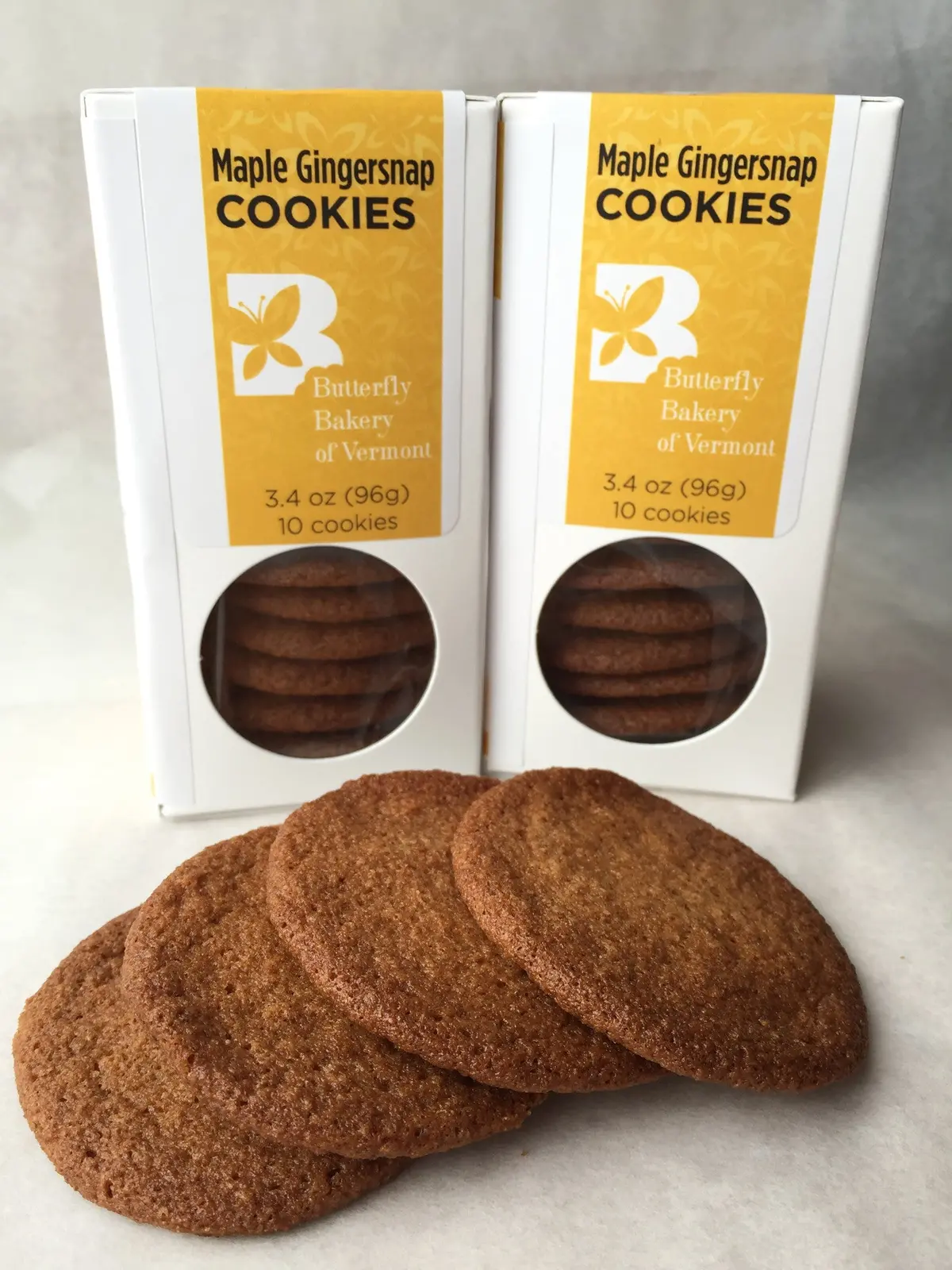 Butterfly Bakery Of Vermont Organic Cookies - Maple Gingersnap - 2 Pack 1