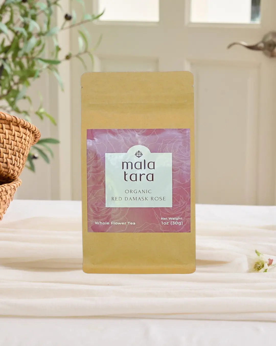 Mala Tara Red Damask Rose Whole Flower Tea Pouch **Sold Out** 1