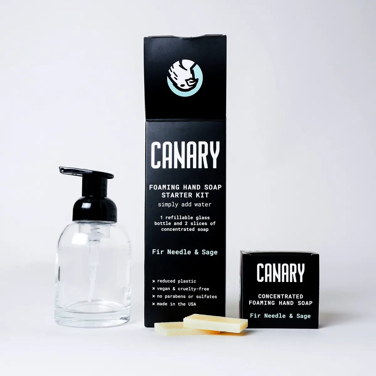 Hand Soap Starter Kit - Bottle & 2 Soap Slices 1