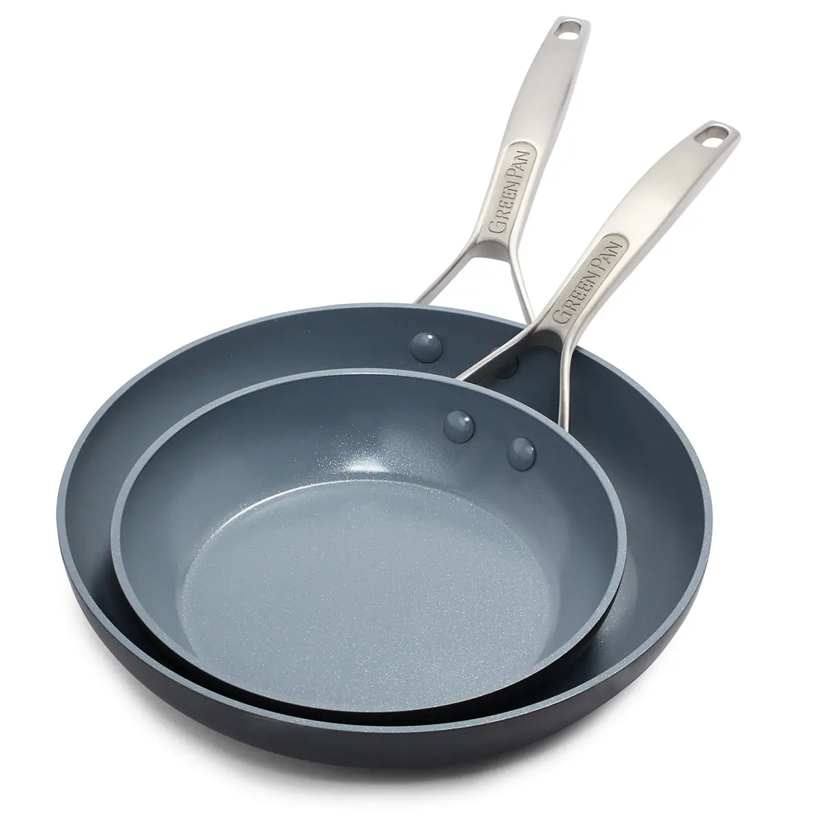 Paris Pro Ceramic Nonstick 10" And 12" Frypan Set 1