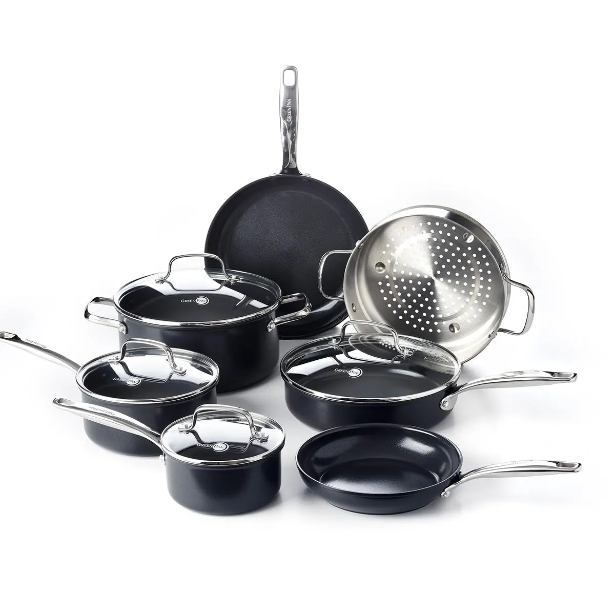 Chatham Black Ceramic Nonstick 11-Piece Cookware Set 1