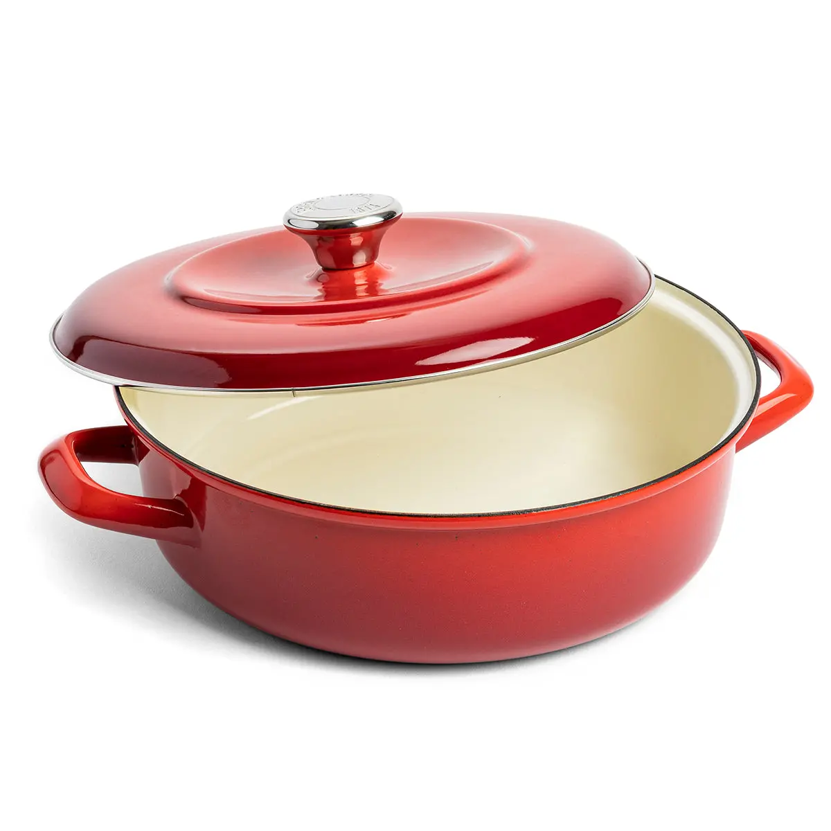 Merten & Storck Enameled Iron 1873 Braiser, 4-Quart | Foundry Red 1