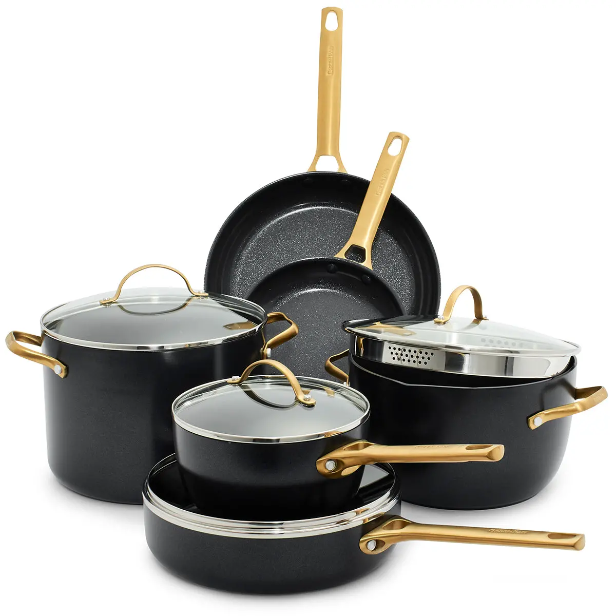Reserve Ceramic Nonstick 10-Piece Cookware Set | Black 1
