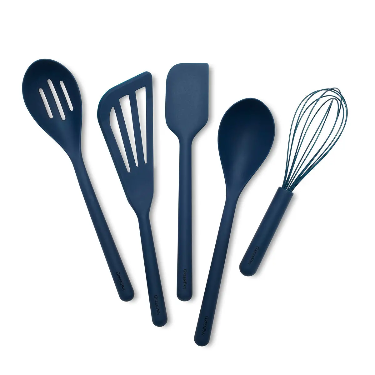 Platinum Silicone Tools 5-Piece Utensil Set | Navy 1