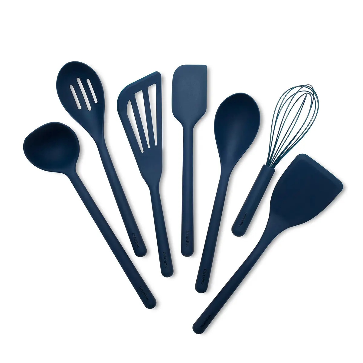 Platinum Silicone Tools 7-Piece Utensil Set | Navy 1