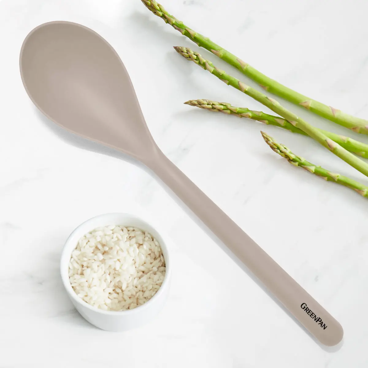 Platinum Silicone Solid Spoon | Taupe 2