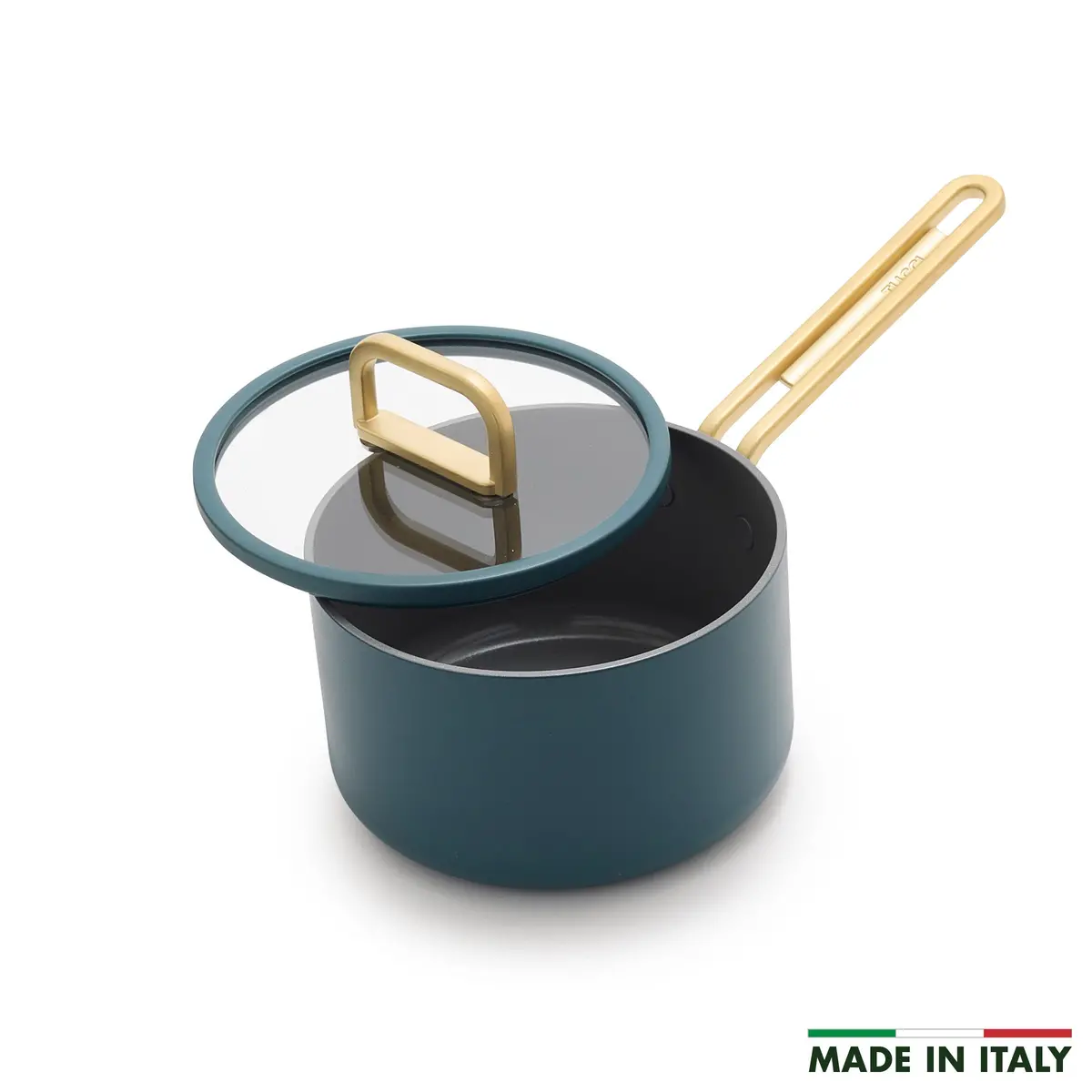Stanley Tucci™ Ceramic Nonstick 2-Quart Saucepan With Lid | Venetian Teal 1