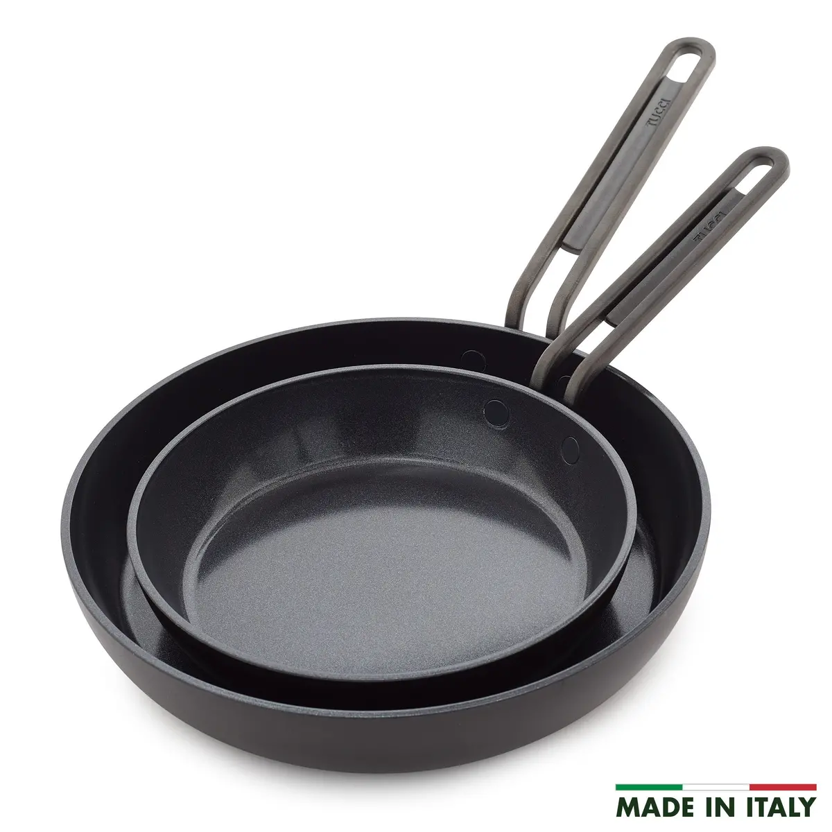 Stanley Tucci™ Ceramic Nonstick 8" And 10" Frypan Set | Milano Black 1