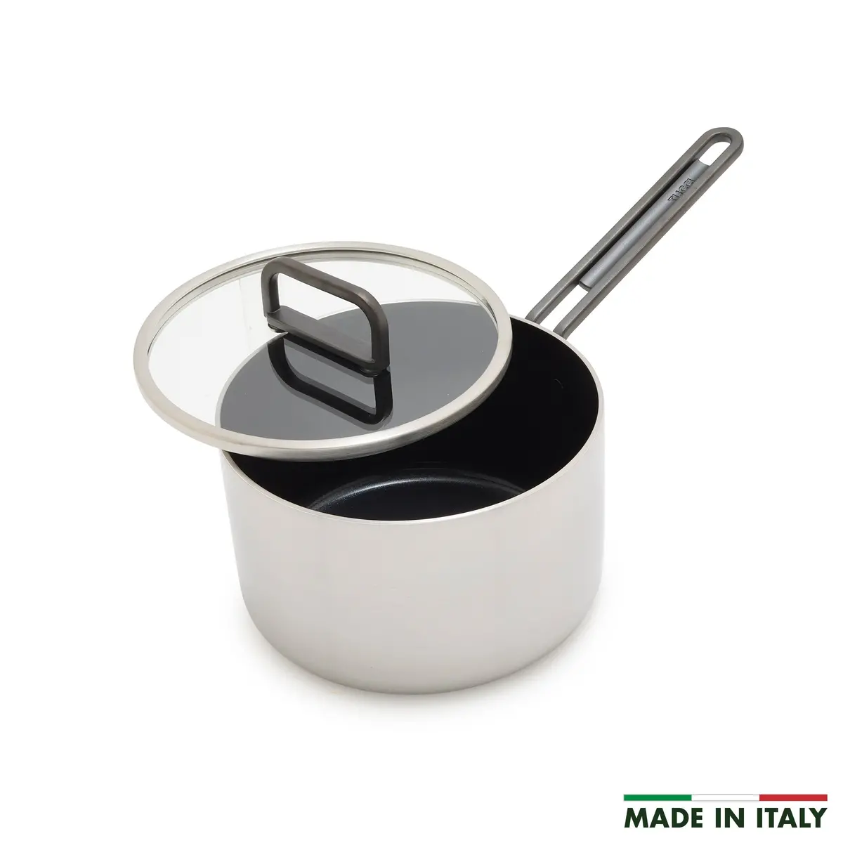 Stanley Tucci™ Stainless Steel Ceramic Nonstick 2-Quart Saucepan With Lid 1