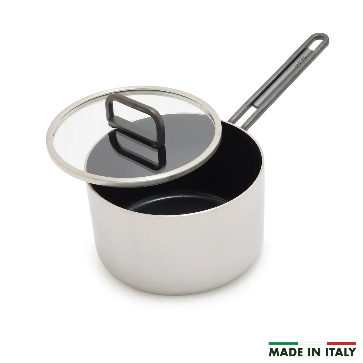 Stanley Tucci™ Stainless Steel Ceramic Nonstick 4-Quart Saucepan With Lid 1