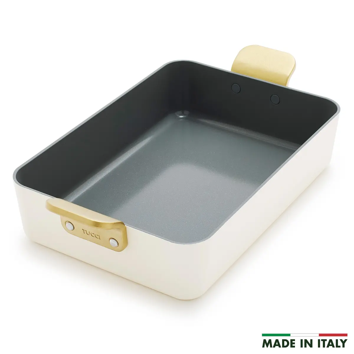 Stanley Tucci™ Ceramic Nonstick Lasagna Pan | Carrara White 1