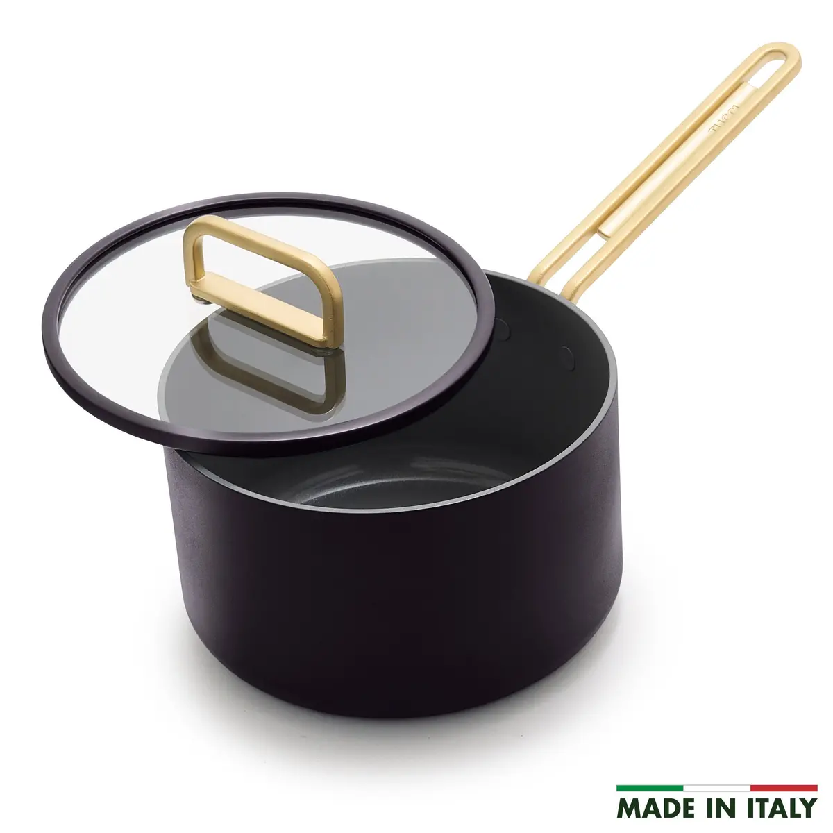 Stanley Tucci™ Ceramic Nonstick 4-Quart Saucepan With Lid | Calabrian Fig 1