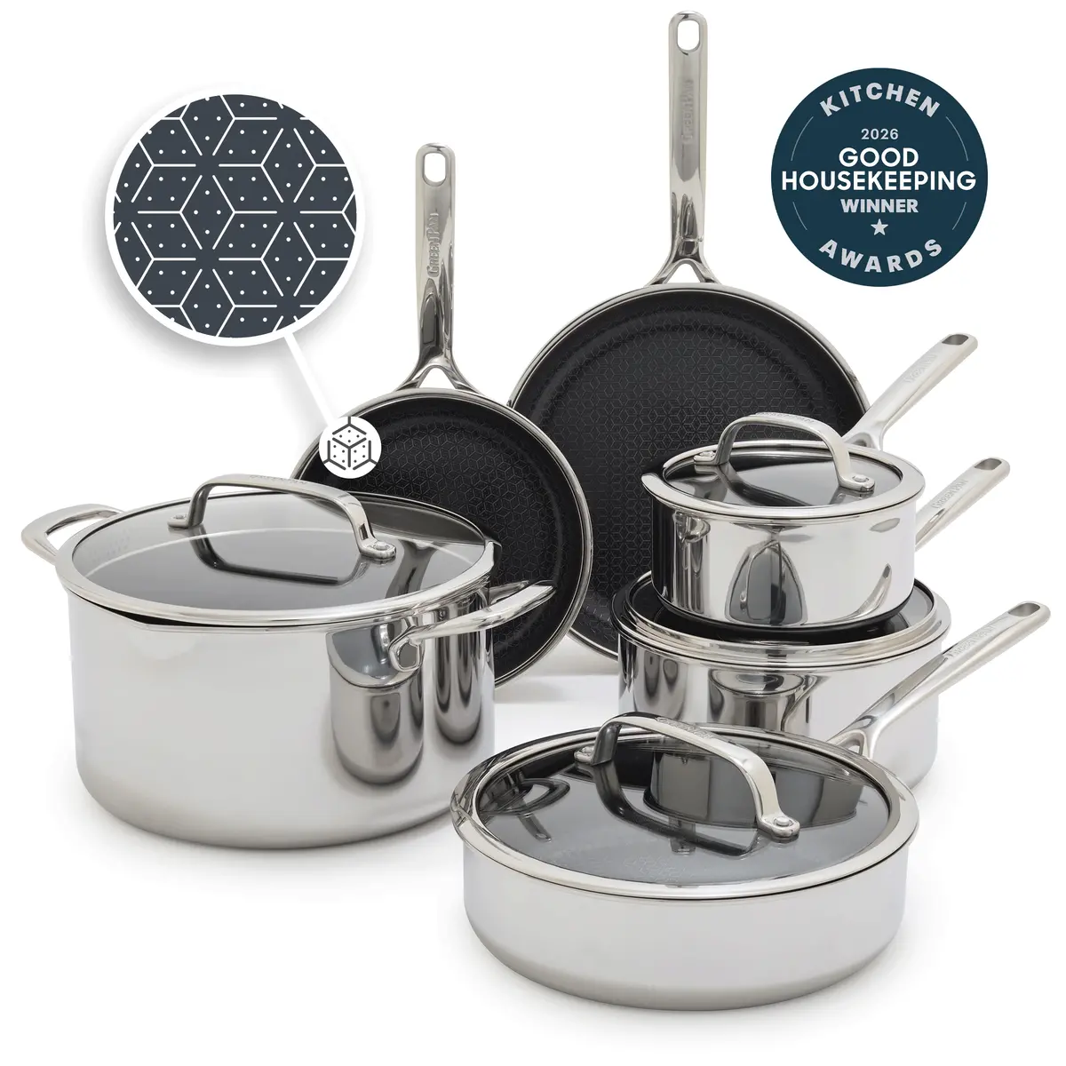 Spectra Thermobond Hybrid Ceramic Nonstick 10-Piece Cookware Set 1