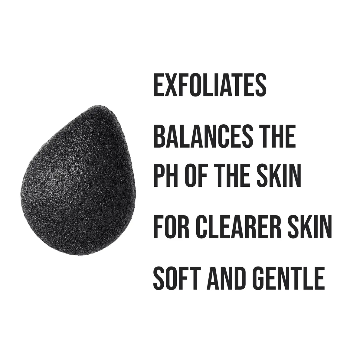 Pursonic Natural Bamboo Charcoal Konjac Sponge 10-Pack 2