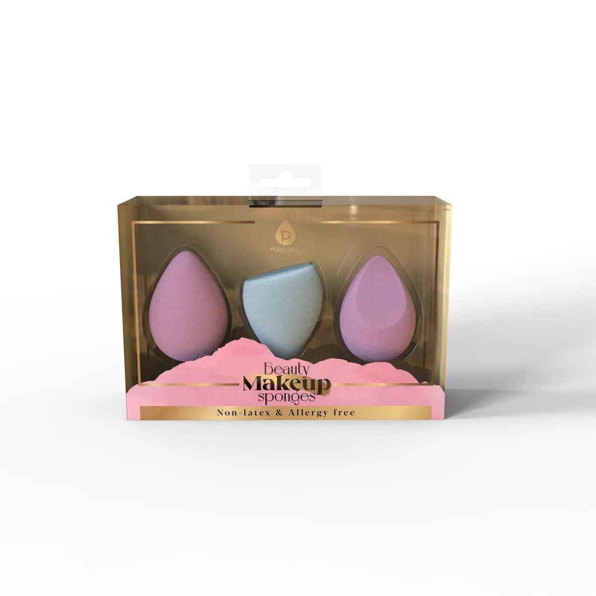 Pursonic 3-Pack Beauty Makeup Sponges – Multi-Shape Blenders For Flawless Application 1