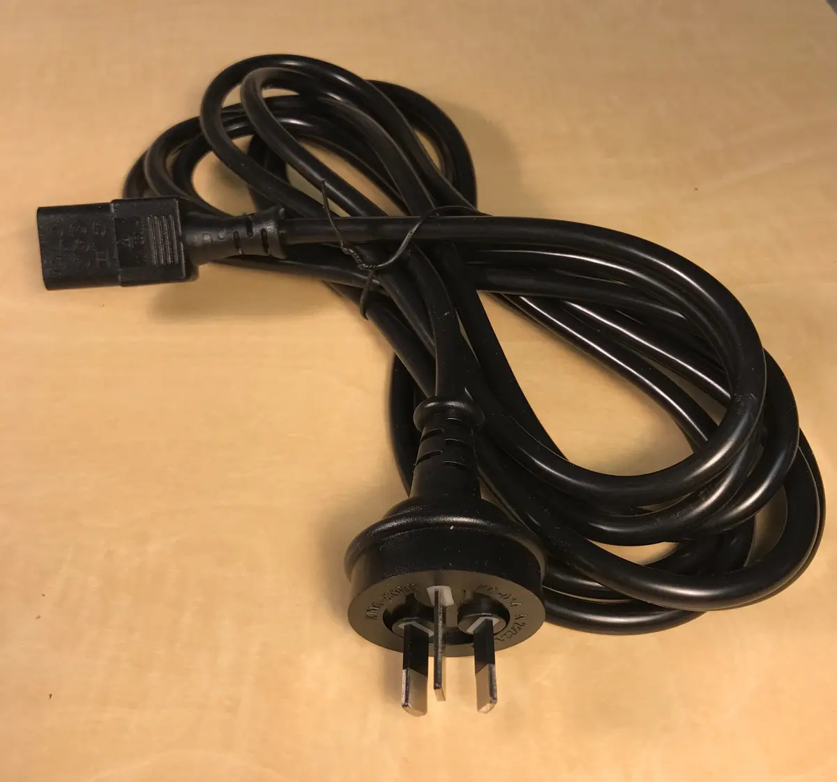 Power Cord - Aus To Iec - 4 Meter - 18 Awg 1