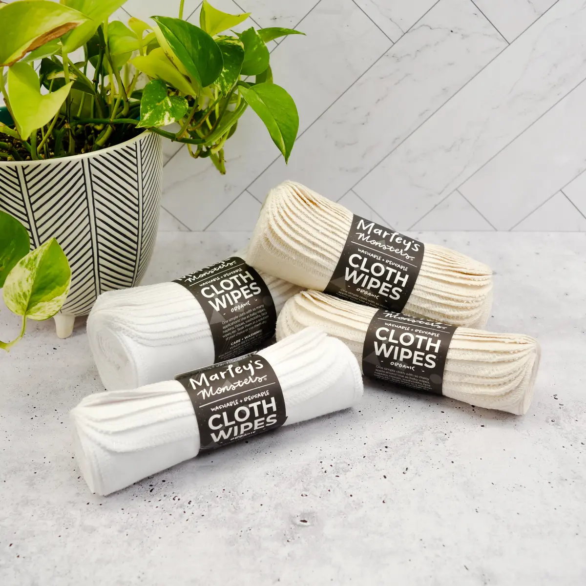 Marley's Monsters Cloth Wipes: Organic 1