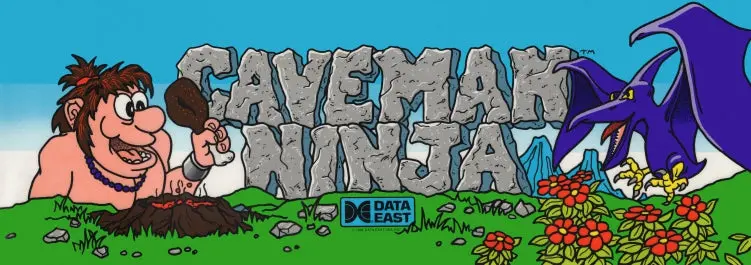 Caveman Ninja Arcade Marquee 1