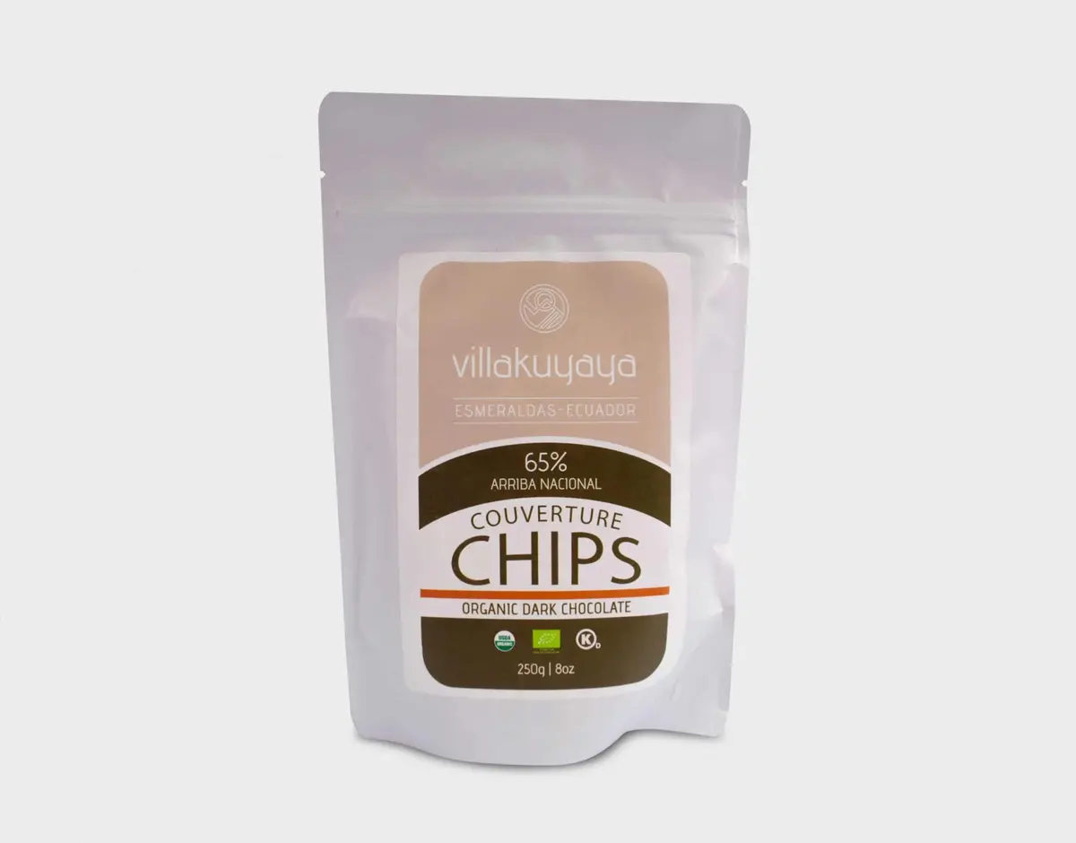 Villakuyaya Organic Dark Chocolate Coverture Chips 65% 1