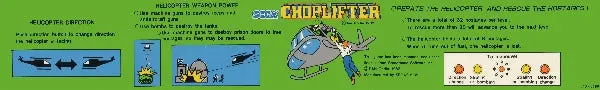 Choplifter Instruction Decal 1
