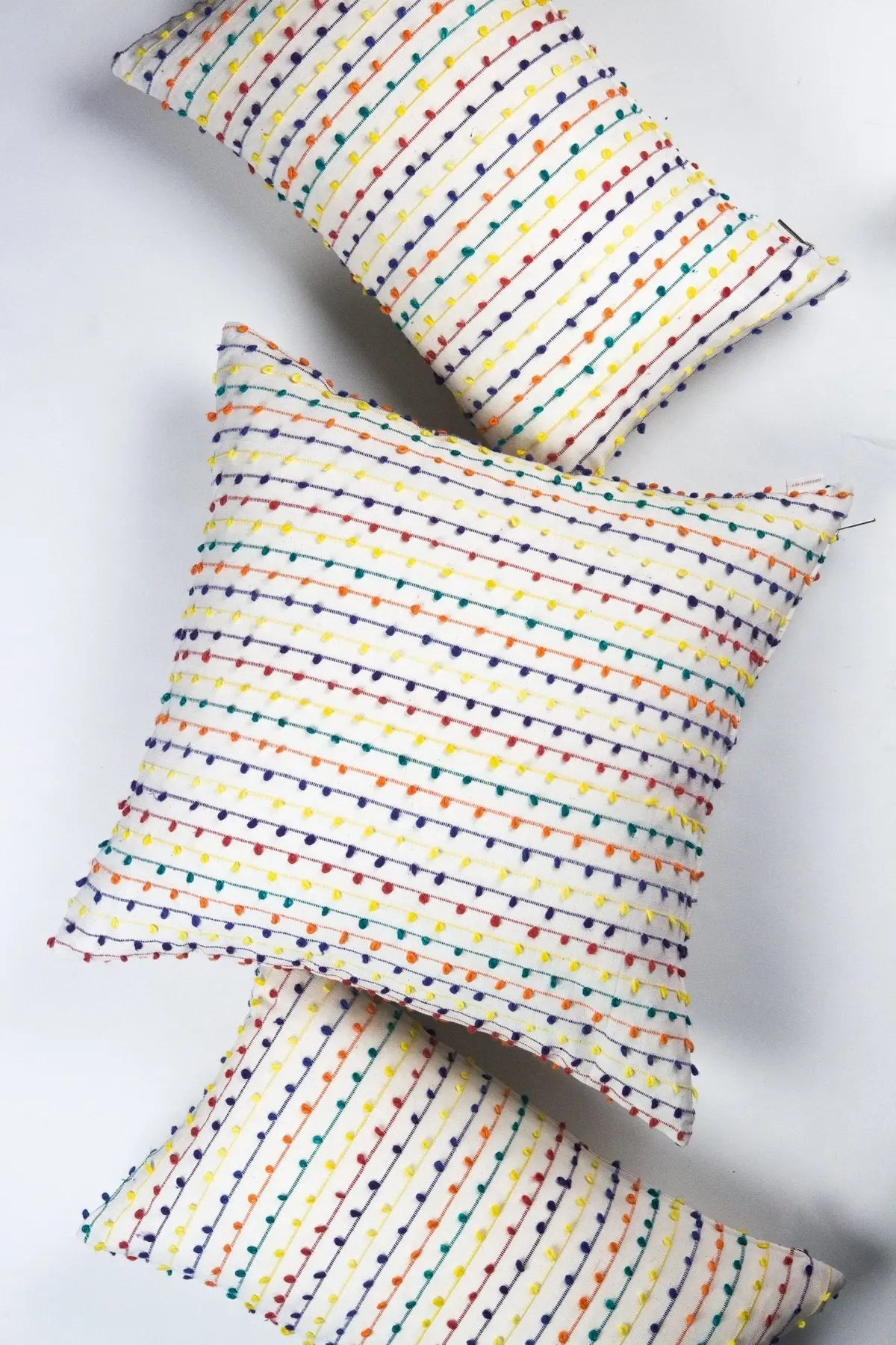 Archive New York Vintage Rainbow Nubby Pillow 1