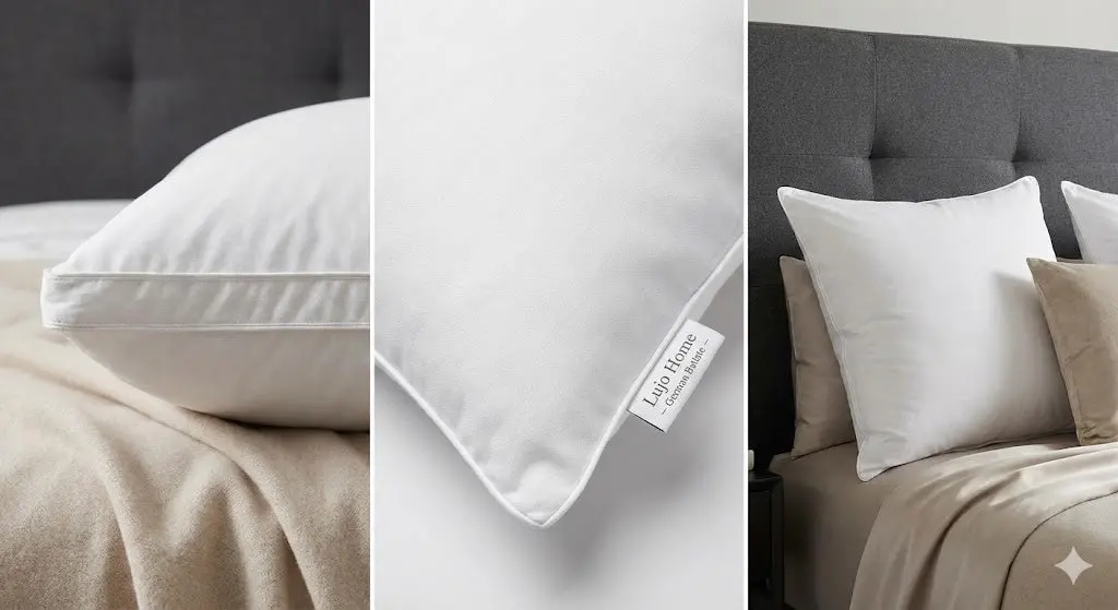 Clean Sleep By Lujo Home | Premium German Batiste White Goose Down Pillow 2