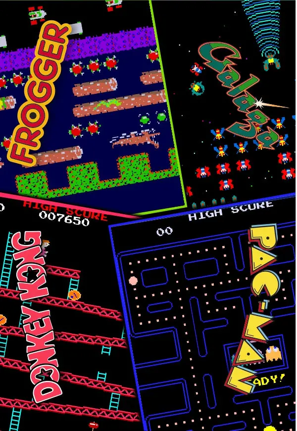 Multigame Cocktail Arcade Underlay Art 1