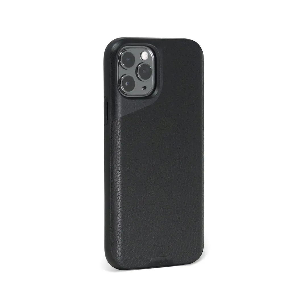 Black Leather Phone Case - Contour 1