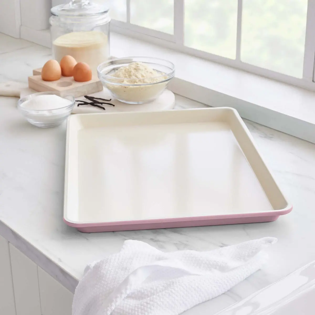 Greenlife Ceramic Nonstick 18" X 13" Cookie Sheet | Pink 2