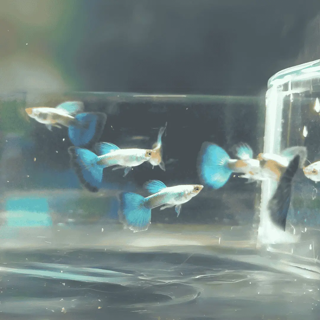 Live Fish Guppy Coral Blue 1