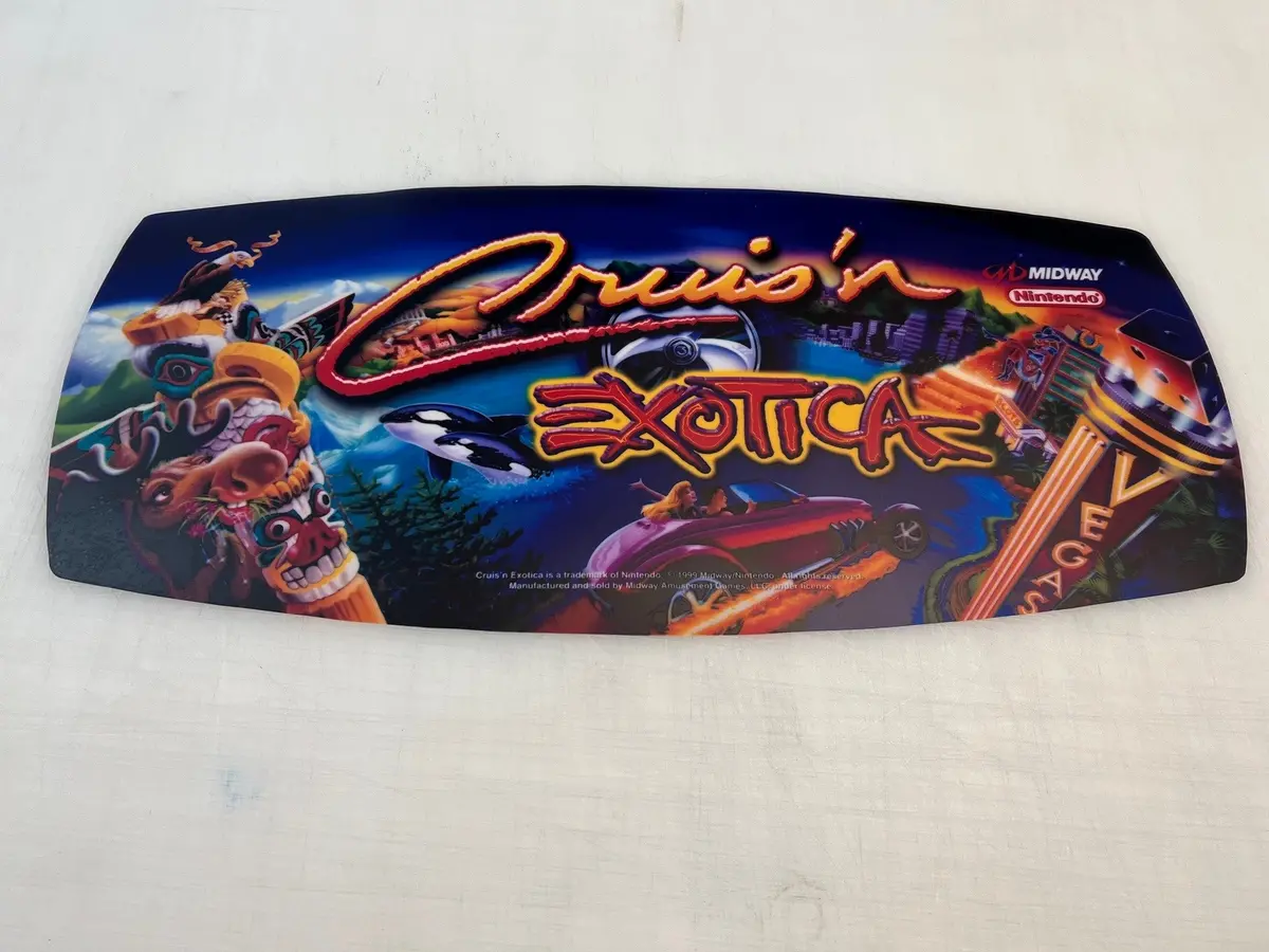 Cruis'n Exotica Arcade Marquee 1