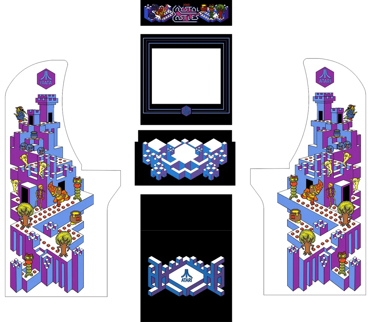 Arcade1up - Crystal Castles Art 1